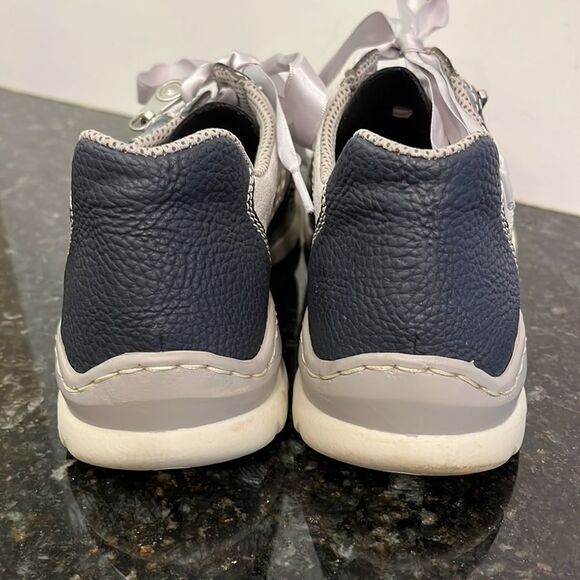 Rieker Women's L3235-16 Derbys. Size 37./ US 6. Blue/Grey/White - Picture 4 of 8